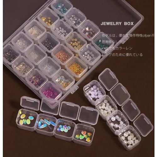 1 Box 28 Grid Box Nail Pearl Jewelry Rhinestone Material New Three-Dimensional Butterfly DIY Nail Art 3D Nail Art Decorative