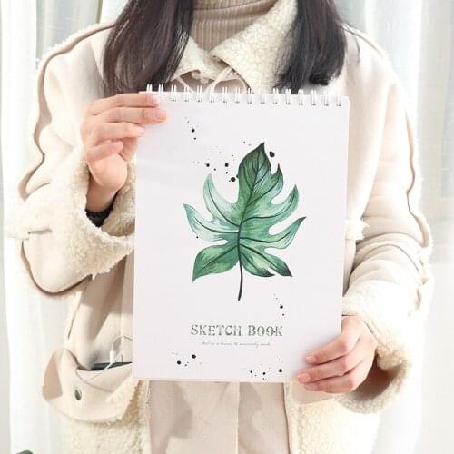 1pcs Oil Painting Sketch Coil A4 Blank Inner Page Coil Sketch Simple Student Art Class Painting Graffiti