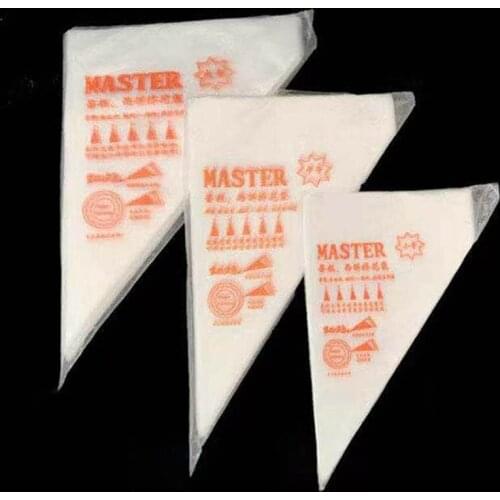 Pastry Bag Plastic Transparent 100Pcs/Pack Pastry Tip Piping Bags Cake Cream Decorating DisposableKitchen Baking Tool