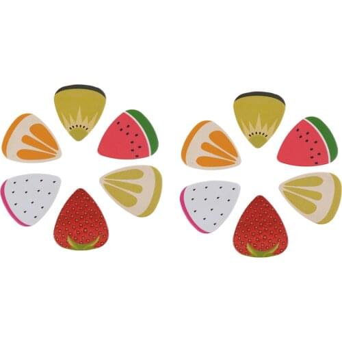 12pcs Celluloid Acoustic Guitar Plectrum Picks for Uke Guitar Parts