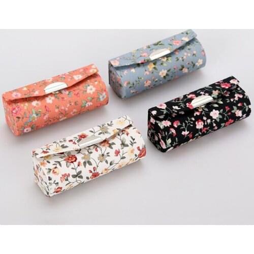 120pcs Portable Mirrored Mini Gift Box Wedding Party Favor Cosmetic Lipstick Storage Tubes Cloth Travel Jewelry Case ZA6091