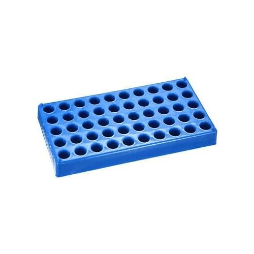 2 Pcs Tube Rack Polypropylene 50-Well Dark Blue for 1.5ml, 2ml