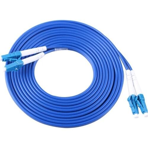 5PCS/lot Single Mode Duplex Armoured LC/UPC-LC/UPC Fiber Optic Patch Cord Jumper SM Optical Cable 3.0mm Fibra Optica FTTH
