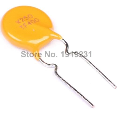 50PCS 250V 0.4A PPTC Resettable Fuse TRF250-400 Self-recovery Fuses