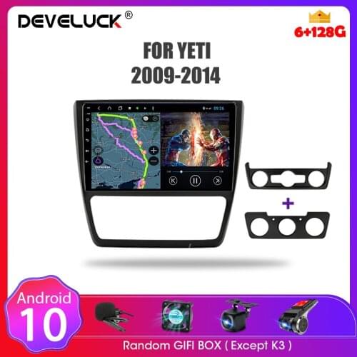 For Skoda Yeti 2009-2014 Android Car Radio Multimedia Video Navigation Stereo 2 Din carplay audio speakers accessories head unit