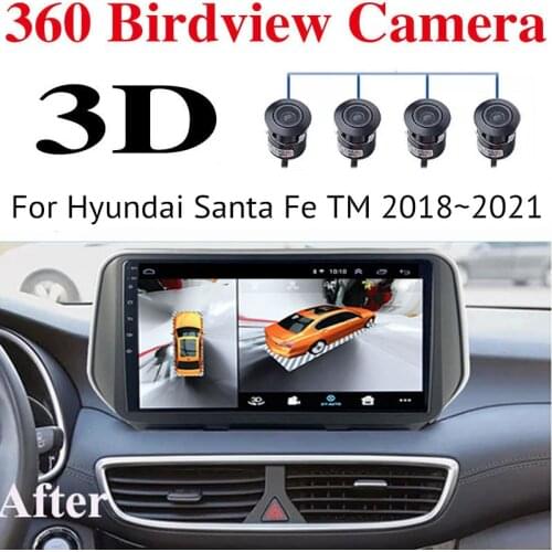 For Hyundai Santa Fe TM 2018~2021 Car Multimedia GPS Radio Navigation NAVI Player CarPlay 360 BirdView 3D