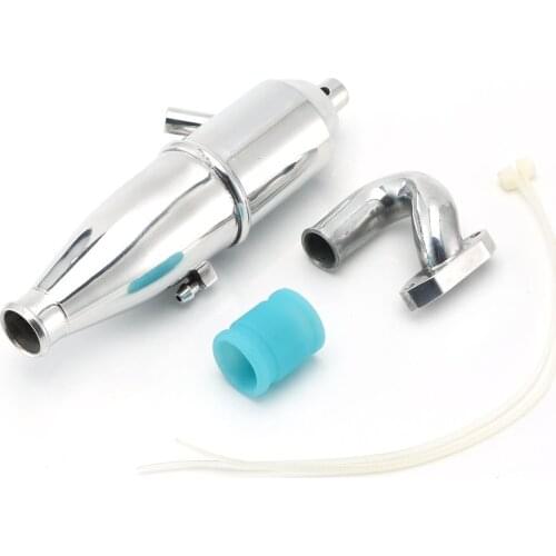 HSP 1:10 Aluminum Side Exhaust Pipe For RC Nitro Car Buggy Truck Engine Spare Parts Accessory 02006 02031 102009