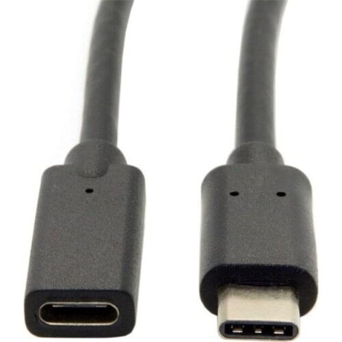 USB3.1 Type C Male to Female Port Cable USB-C Data Charge Sync Extension for NEW Macbook Chromebook 6ft/1.83m 0.2m/0.6m/1m