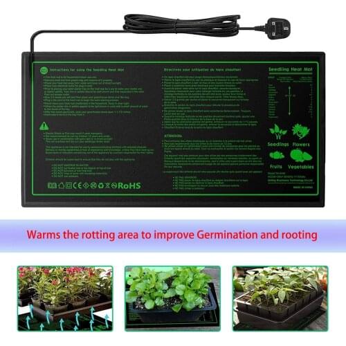 Seedling Heating Mat Waterproof Plant Seed Germination Propagation Clone Starter Pad 110V/220V Greenhouse Supplies US UK EU Plug