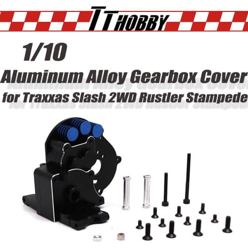 TTHOBBY TE12HX01 Aluminum Alloy Gearbox Cover Upgrade Parts for 1/10 Slash 2WD All Versions Rustler Stampede Traxxas Hot Racing