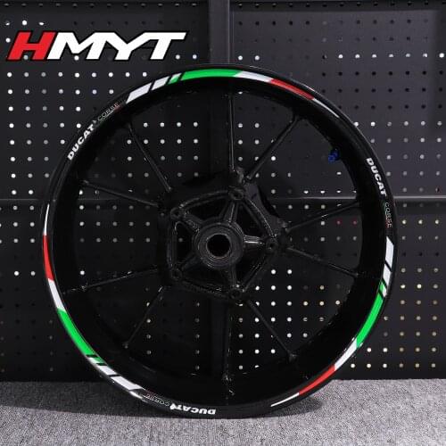Motorcycle wheel rim sticker Reflective waterproof personalized refit Decorative Stripe hub decal for DUCAT diavel 1260 1260s