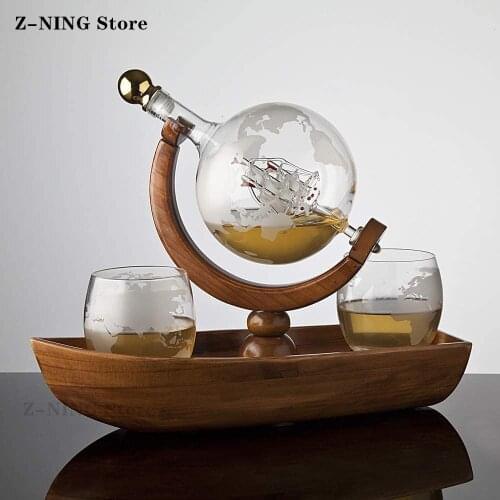 NANCIHUI 1000ml Whiskey glass set wine Decanter Vodka wine vessel Whiskey glasses Home office decoration Receiving guests
