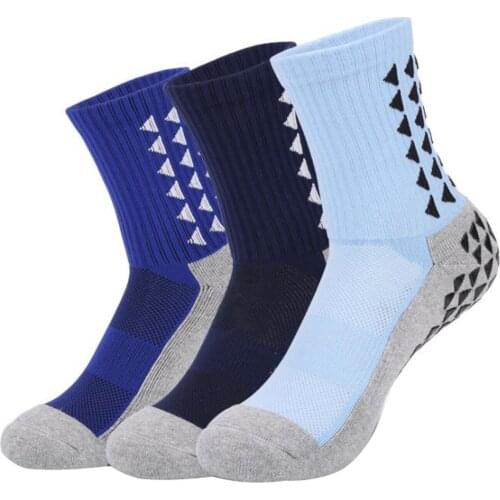 New Mens Sports Socks Thick Towel Down Mens Mid-tube Levy Non-slip Soccer Socks Basketball Socks Sports Stockings
