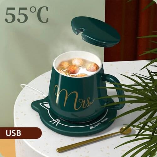New Coffee Mug Cup Warmer Pad for Home Office Milk Tea Water Heating Pad Constant-temperatures USB Plug Best Gift Idea