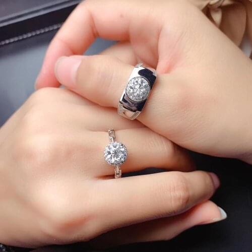 Wedding Ring Moissanite Lovers ring for Besting Wedding Ring Free shipping 925 sterling silver Fine jewelry