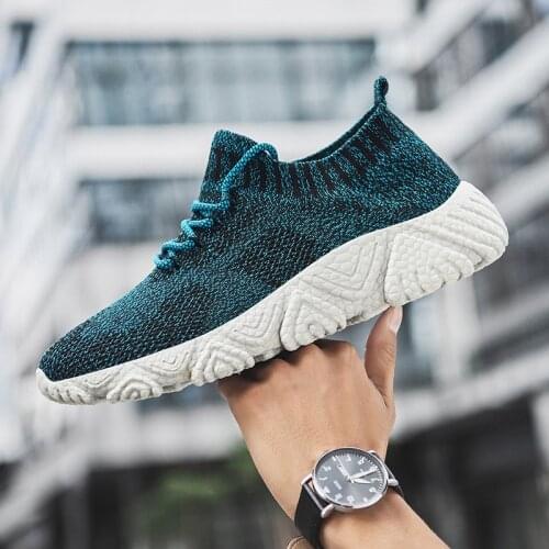 Unisex Couple Running Shoes Men Light Breathable Popcorn Damping Sport Sock Shoes Mens Walking Trainers Trendy Casual Sneakers