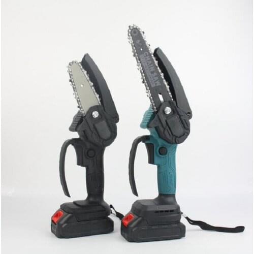 Rechargeable electric saw hand-held pruning woodworking single-handed garden mini chainsaw, lithium