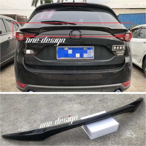 NEW High Quality ABS & Carbon Fiber Rear Trunk Lip Spoiler Fits For Mazda CX-5 2017 2018 2019 2020 2021