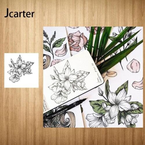 Leaves and Flowers Rubber Stamps for Scrapbooking Stencil Silicone Seals DIY Craft Embossing Folder Paper Decoration New Design