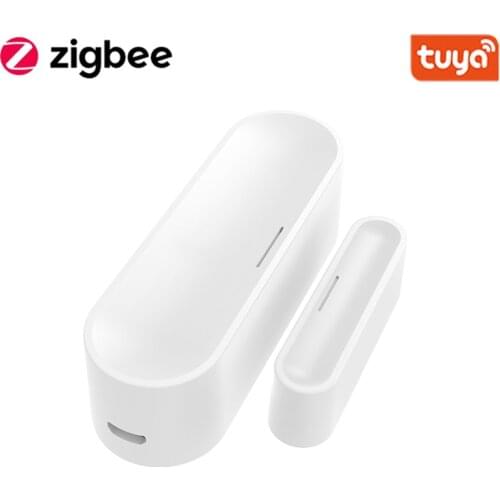 Tuya Zigbee Smart Door/Window Garage Sensor CR123A Battery Powered or USB Charge Works With TUYA Smart Hub