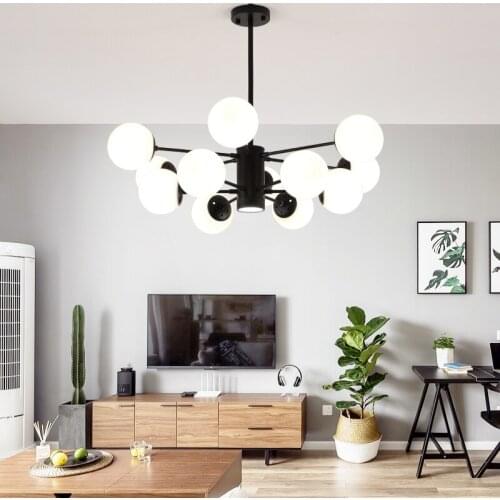 Modern Simple LED Chandelier Lights Dimmable Lamp For Living Dining Room Bedroom New Home Salon Indoor Lighting Decoration Lamps