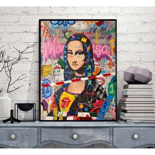 Special Graffiti Popular Art For Chrismas Alec Monopoly By Hand Painted On Canvas Painting Pictures Wall Art For Living Room