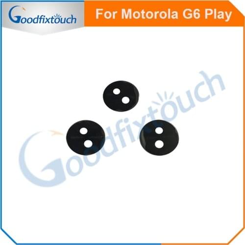 For Motorola Moto G6 / G6 Plus / G6 Play Glass Lens Cover Rear Back Camera Lens With Adhensive Sticker Replacement Parts