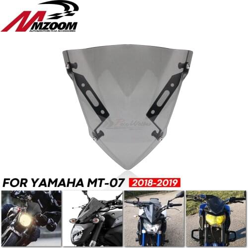 Windshield Windscreen Motorcycle Accessories Pare-brise Wind Deflectors MT07 FZ07 MT FZ 07 For YAMAHA MT-07 FZ-07 2018 2019 2020
