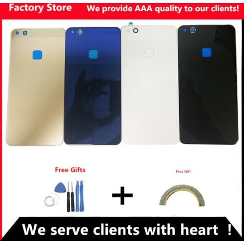 Q&Y QYJOY Battery Back Cover For Huawei P10 Lite Door Case For HUAWEI P10 Lite Housing Replacement + Back Camera Glass Lens Case