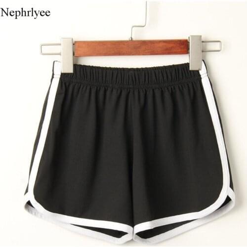 Women Sports Shorts Summer New Candy Color Loose Seamless Shorts Casual Ladies Elastic Running Short S00543
