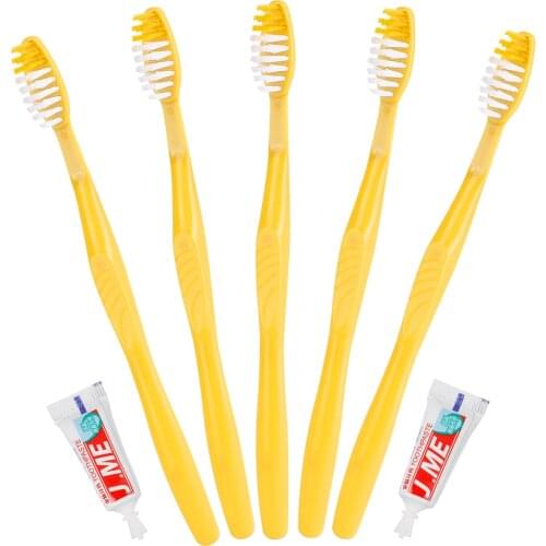 10/5/2 Sets Hotel Disposable Toothbrush With Toothpaste Kit Convenient Plastic Travel Teeth Clean Tool for Drop Shipping