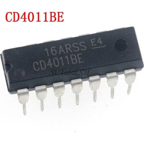 10PCS CD4011BE DIP14 CD4011B CD4011 4011 DIP-14 DIP new and original IC Chipset