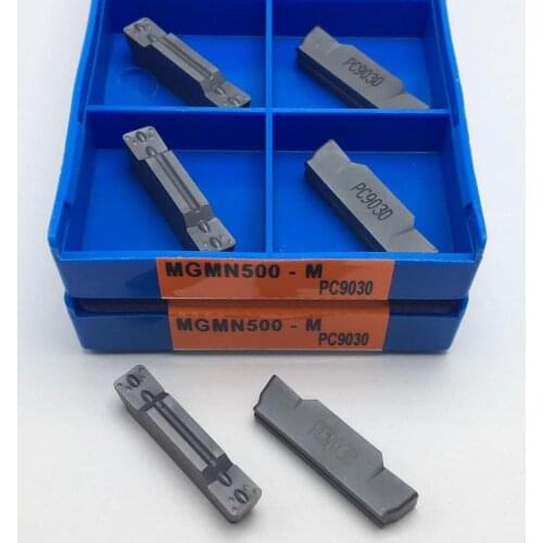 10PCS cutting tool MGMN500 M PC9030 5mm fine separation slotted carbide blade metal lathe tool CNC turning tool MGMN 500