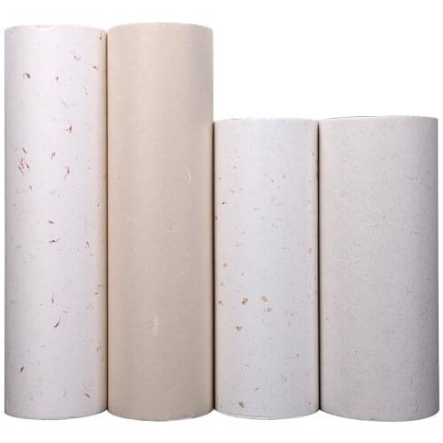 100m Rijstpapier Rolling Xuan Paper Painting Calligraphy Half-Ripe Plants Fiber Rice Paper Carta Calligraphy Paper Supplies