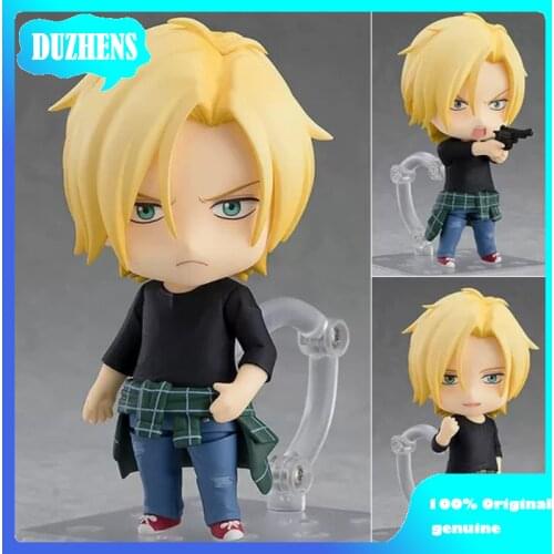 100% Original genuine BANANA FISH Ash Lynx Q version figma PVC Action Figure Anime Figure Model Toys Figure Collection Doll Gift