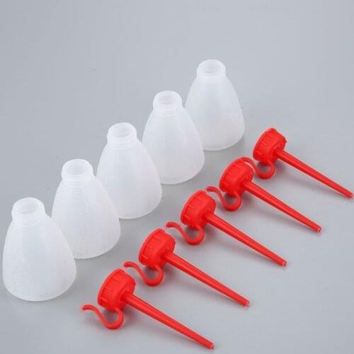 2-5pcs 60/180ml Sewing Machine Plastic Oiler Long Mouth Empty Oiler Pot Bottle Household Sewing Appliances