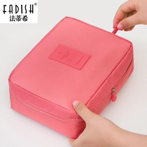 2020 Hot Sale Women Cosmetic Bags Makeup Organizer Bag Travel Organizer Case with Handle Necessaries Store Bag G0193