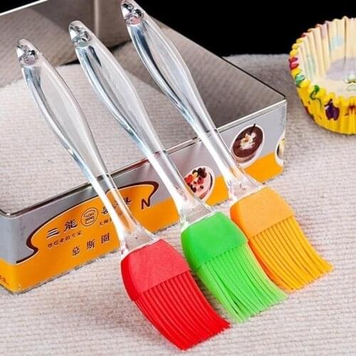 3PCS Silicone Butter Bread Basting Brush BBQ Baking Brush DIY Kitchen Cooking Color Random