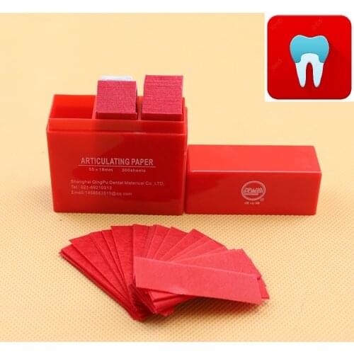 300 Sheet/Box Dental Articulating Paper Strips Dentistry Lab Instrument Occlusion of Teeh Tools Dentist Material 55*18mm