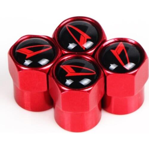 4Pcs/set Sport Styling Auto Accessories Car Wheel Tire Valve Caps Case for Daihatsu D-Base D-R Pico Copen Sirion Mira Materia