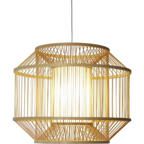 Southeast Asia Bamboo Chandelier Japanese Bamboo Restaurant Bar Homestay Teahouse Hotel Bedroom Restaurant Hand Woven Chandelier