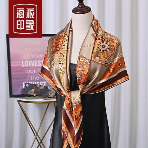 16 big 100% mulberry silk silk, meter square fashion scarves joker han edition mother temperament