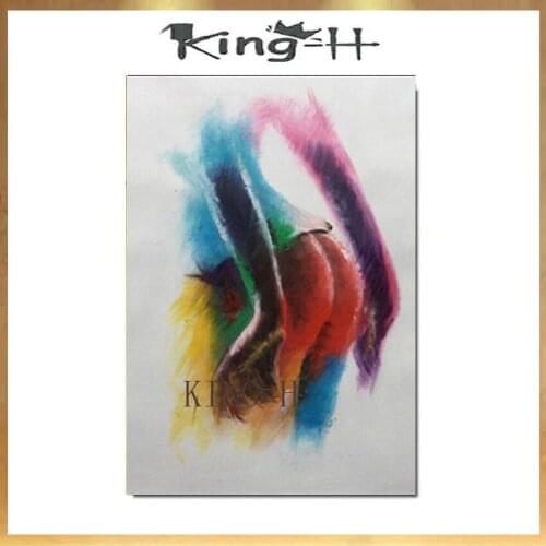 Art picture oil painting by hand painted coloring by oil paint for home decor canvas a womans sexy bottom