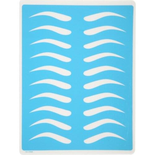 10pcs blue Rubber Eyebrow Fake Skin15cm x 20cm Permanent Tattoo Practice Skin for Beginners