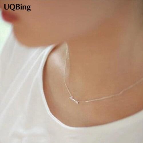 Korea 925 Silver Cupid Arrow Necklaces 925 Sterling Silver Necklaces&Pendants Jewelry Collar Colar Free Shipping
