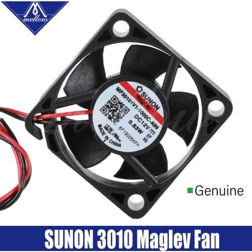 Mellow Sunon 12V Magnetic Suspension Bearing 3010 Fan 30*30*10mm 3010s DC Fan Cooling V6 Extruder 3D Printer Accessories Parts