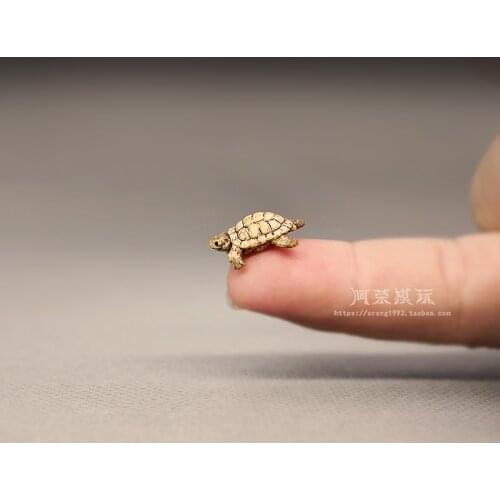 Miniatures Small Animals Model Cute Tortoise Fairy Garden Accessories Fish Tank Decoration Action Figures Figurines Kids Toys