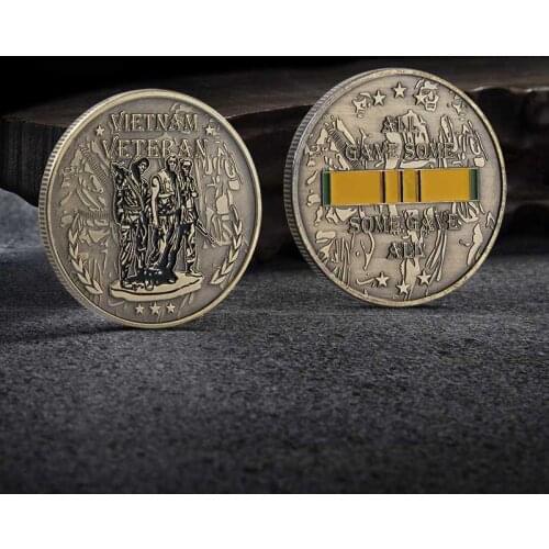 Vietnam War Veteran Commemorative Coin Collection Arts Gifts Souvenir challenge coin