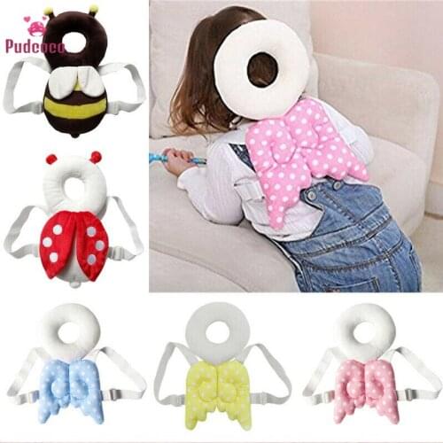 Pudcoco Brand Cute Baby Safety Protector For Infant Toddler Head Back Protector Safety Pad Harness Headgear Baby Securite