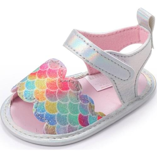 Baby Girls Boys Breathable Sandals Soft Non-slip Rubber Sole Printing Flat Walking Shoes Summer Baby Sandals For Boys Girls